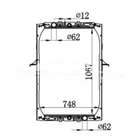 DAF F95 RADIADOR 1301277 1858770