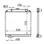 RADIADOR HINO MT 16090-6060