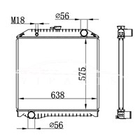 RADIADOR HINO MT 16090-6060