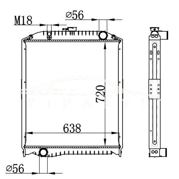 RADIADOR HINO MT 16090-6320
