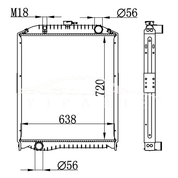 RADIADOR HINO MT 16090-6790