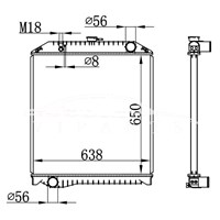 RADIADOR HINO MT 16090-06872