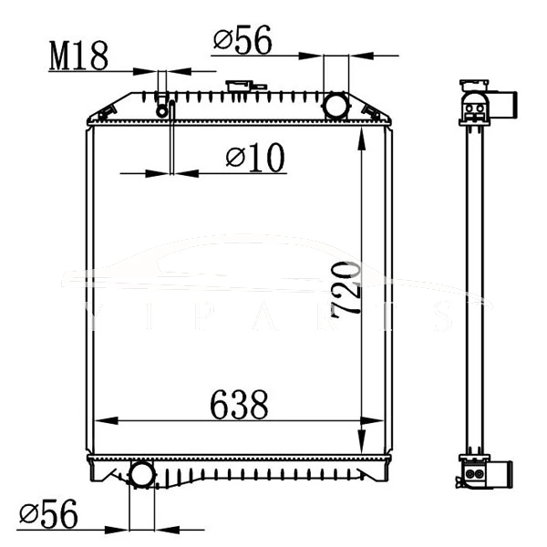 RADIADOR HINO MT S1609-E0272