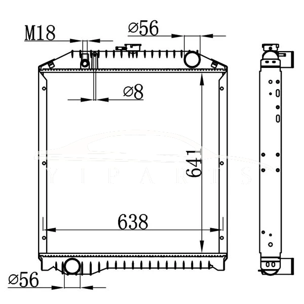 RADIADOR HINO MT 16090-4634