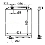 RADIADOR HINO MT 16041-E0560