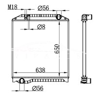 RADIADOR HINO MT 16041-E0560