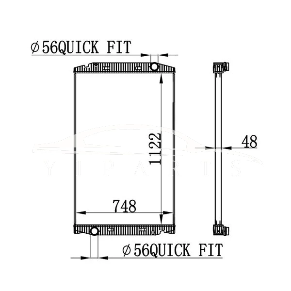 RADIADOR IVECO STRALIS 41214447 63329A MT