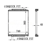 RADIADOR IVECO STRALIS 504011119 63331A MT