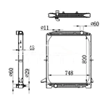 RADIADOR IVECO 8139294 93160529 62343A TA