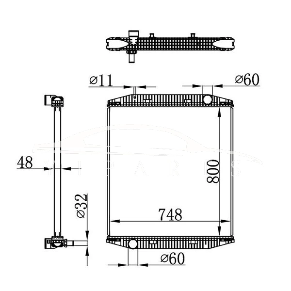RADIADOR IVECO EUROSTAR MT