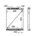MERCEDES-BENZ ACTROS RADIADOR 942.500.10.03 NISSENS 62653A