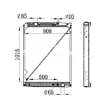 MERCEDES-BENZ ACTROS RADIADOR 942.500.12.03 NISSENS 62791A