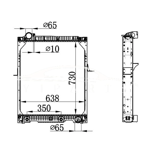 MERCEDES-BENZ NG90 RADIADOR 652.501.44.01