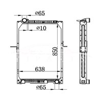 MERCEDES-BENZ NG90 RADIADOR MT 652.501.49.01 652.501.67.01