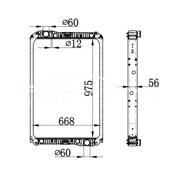 MERCEDES-BENZ NG90 RADIADOR MT 940.500.07.03 940.500.06.03