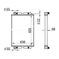 MERCEDES-BENZ AUTOBÚS RADIADOR MT A6345000102KE