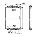 MERCEDES-BENZ KASSBOHRER' C457 RADIADOR MT 835.118.82.85 NISSENS 69602A