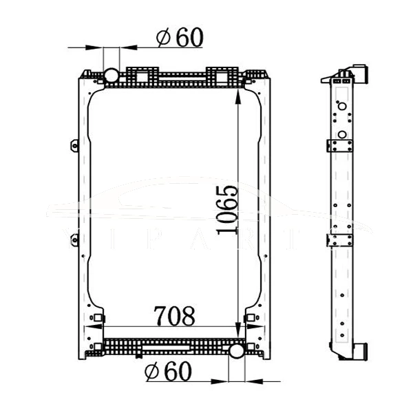 MAN MT RADIADOR 81.06101.6421 NISSENS 62872A