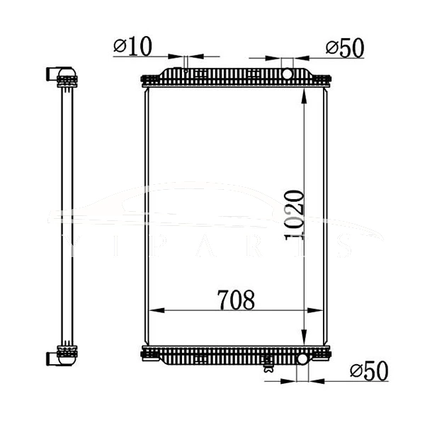 RENAULT MT RADIADOR 5001.866.280 5010.619.446 NISSENS 637780