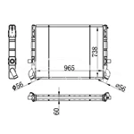 RADIADOR SCANIA MT 1100631 310081 NISSENS 64072