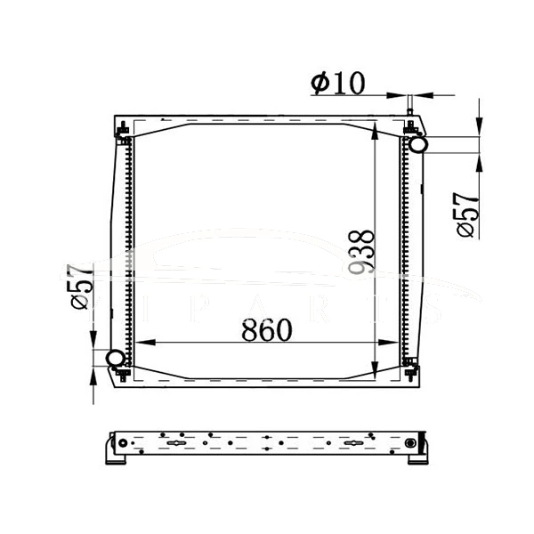 RADIADOR SCANIA MT 1327249 139743 NISSENS 64069A