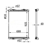 RADIADOR SCANIA AUTOBÚS MT