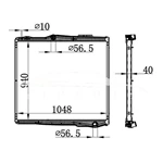 RADIADOR SCANIA P MT 1781365 NISSENS 67290