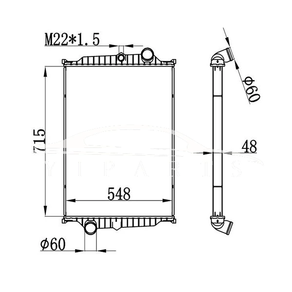 RADIADOR VOLVO FL 6 MT