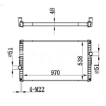 RADIADOR VOLVO MT 100310942 3018818 NISSENS 65468A