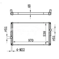 RADIADOR VOLVO MT 100310942 3018818 NISSENS 65468A