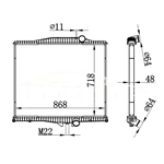 RADIADOR VOLVO MT 1010801 1003499 1003617