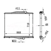 RADIADOR VOLVO MT 1010801 1003499 1003617