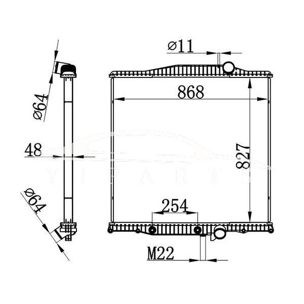 VOLVO EN RADIADOR 1003629 21129530 3MF5590M