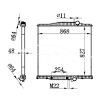 VOLVO EN RADIADOR 1003629 21129530 3MF5590M