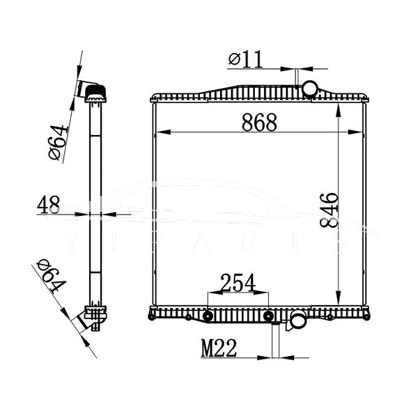 VOLVO EN RADIADOR 1003610 1003610C1