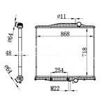 VOLVO EN RADIADOR 01010801 1003499
