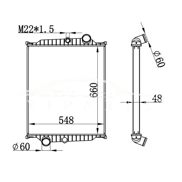 RADIADOR VOLVO MT 8112977 8149641 NISSENS 65477