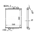 RADIADOR VOLVO MT 8112977 8149641 NISSENS 65477