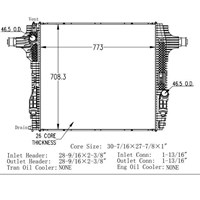 DPI 13849 HC3Z8005C RADIADORES PARA FORD SUPER DUTY