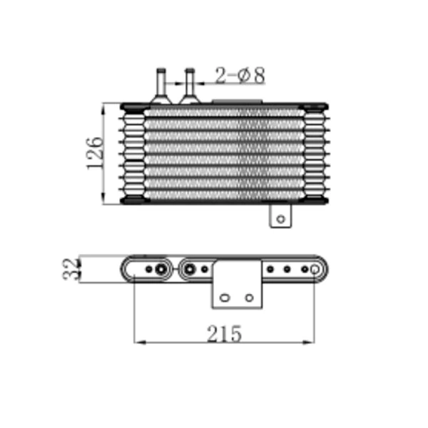 Enfriador de aceite de caja de cambios de transmisión para Mitsubishi Lancer 10 Outlander ASX 2920A103 enfriador de aceite de motor