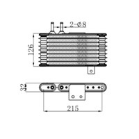 Enfriador de aceite de caja de cambios de transmisión para Mitsubishi Lancer 10 Outlander ASX 2920A103 enfriador de aceite de motor