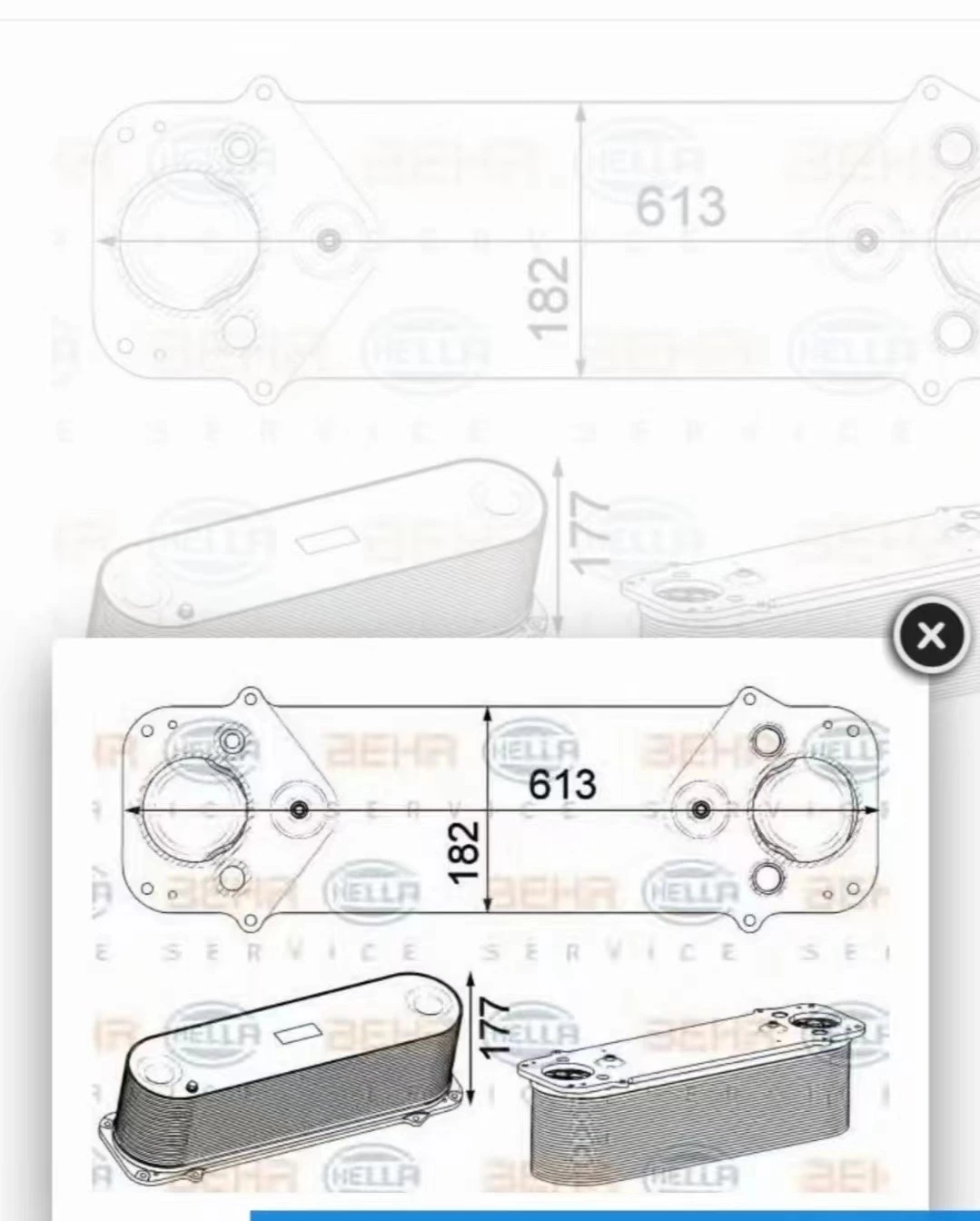Enfriador de motor MAN 0002703995 10493848 1795527 500021104 A0002703995 0501215473 0501221850 para MAN SAFIR TEMSA