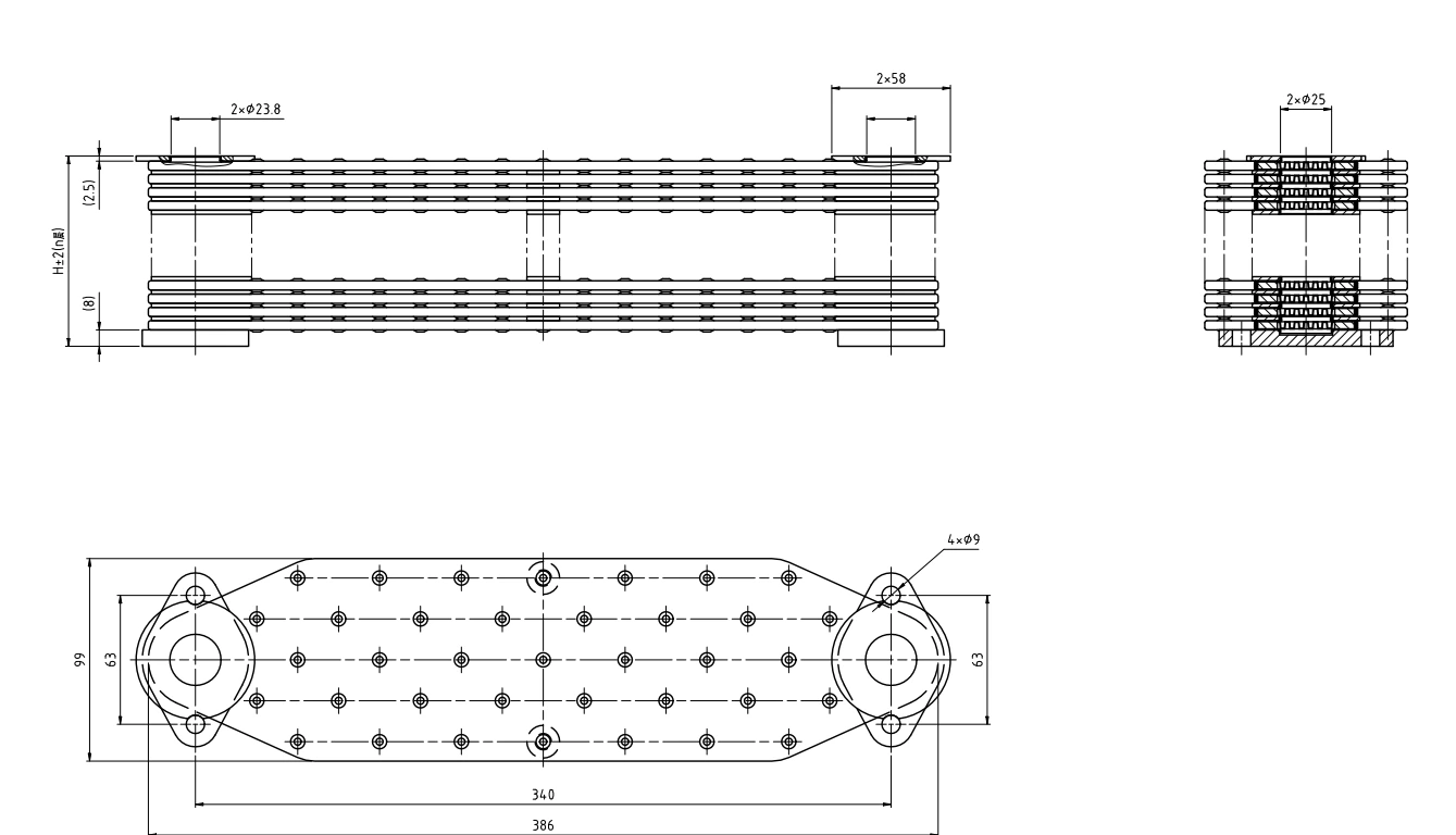 0422 0606 DEUTZ ENGINE BF6M1015 oil cooler 0422 0606